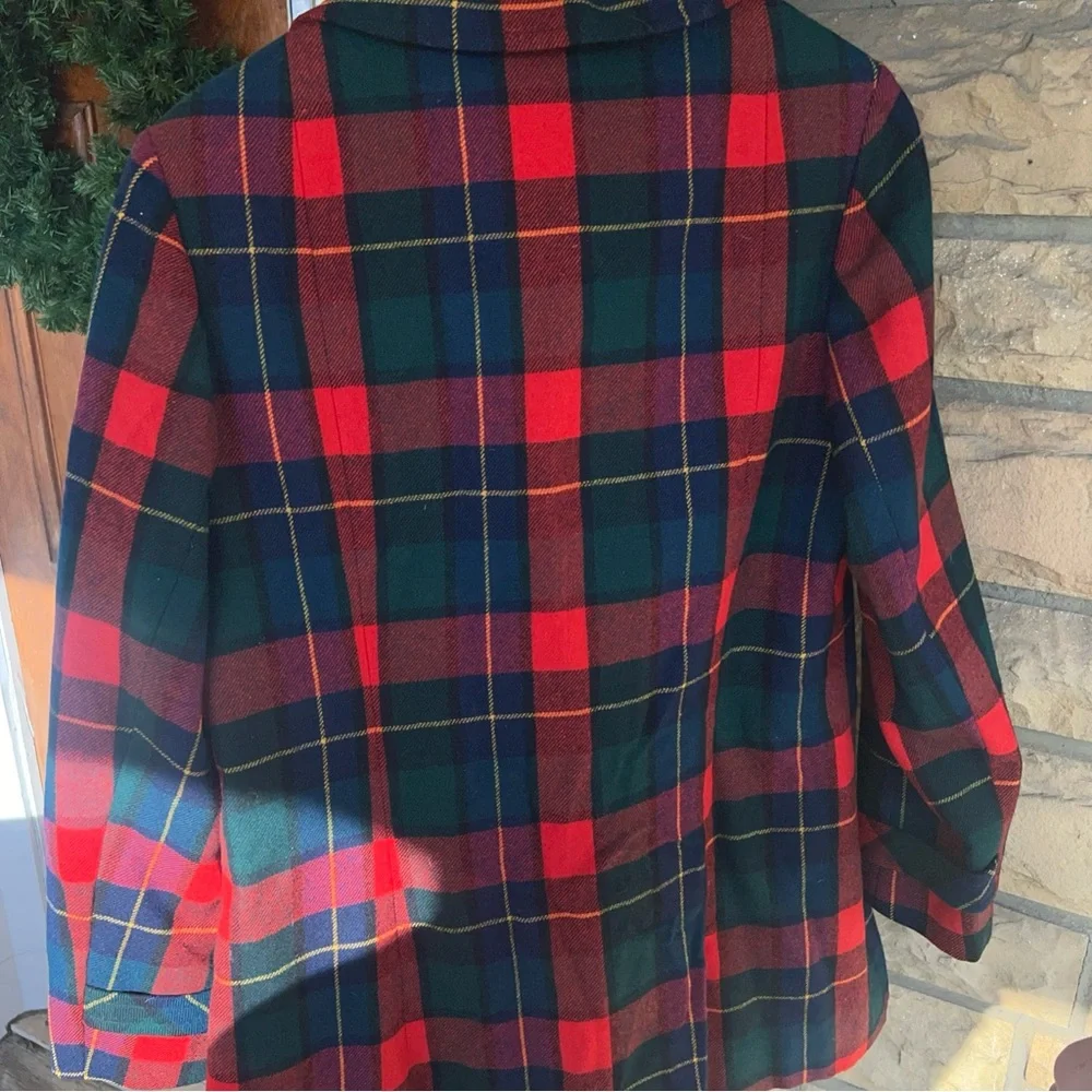 Pendleton Vintage Tartan Virgin Wool Blazer Wm’s Sz 16